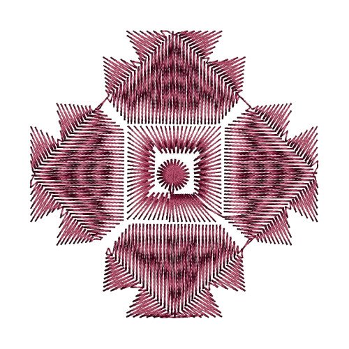 Geometric Design Pattern For Embroidery