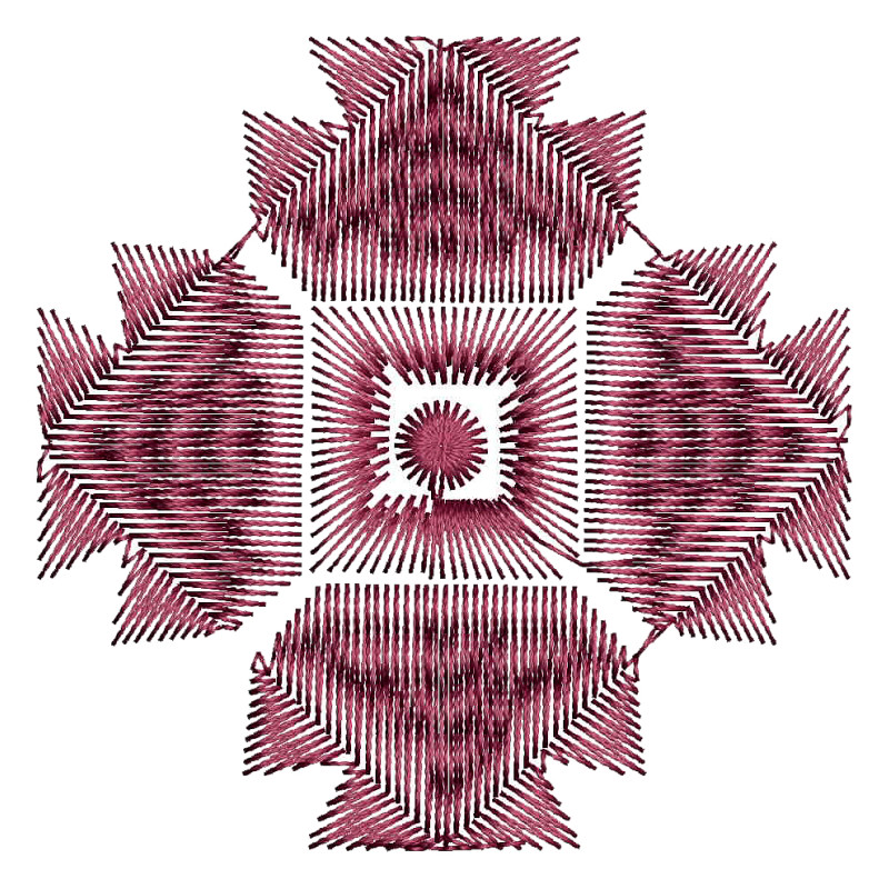 Geometric Design Pattern For Embroidery