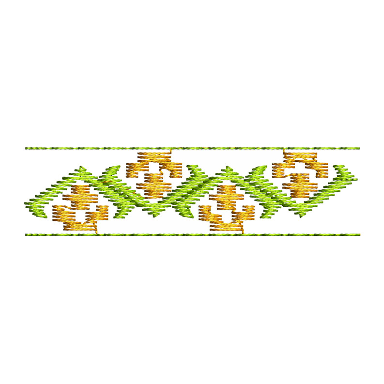 Geometric Embroidery Motif