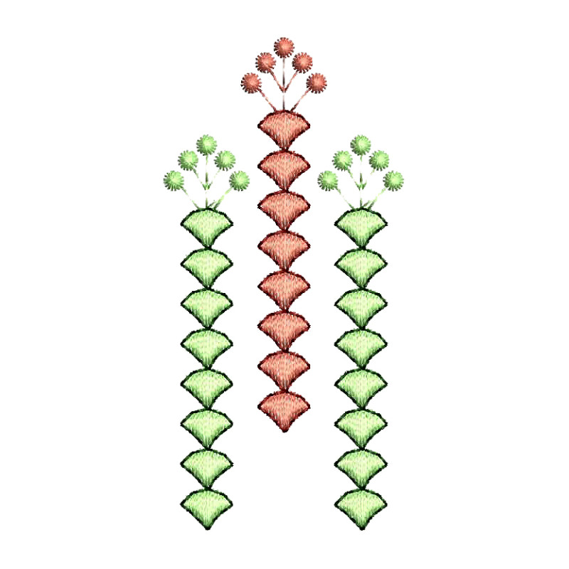 Geometric Machine Embroidery Design