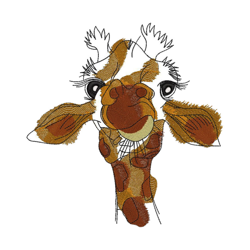 Giraffe Embroidery Pattern