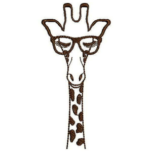 Giraffe Embroidery Design 24607