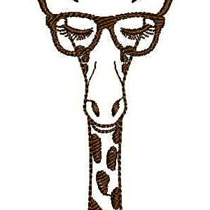 Giraffe Embroidery Design 24607