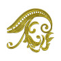 Golden Swiral Embroidery Design