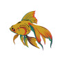 Goldfish Embroidery Design