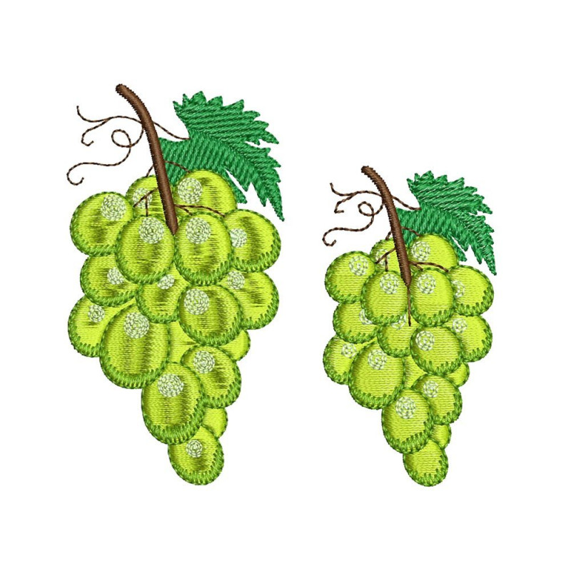 Grapes Embroidery Design