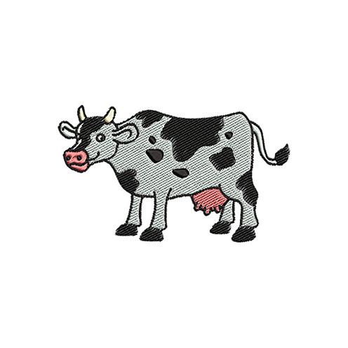 Cow Embroidery Design