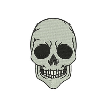 Halloween Human Skull Embroidery