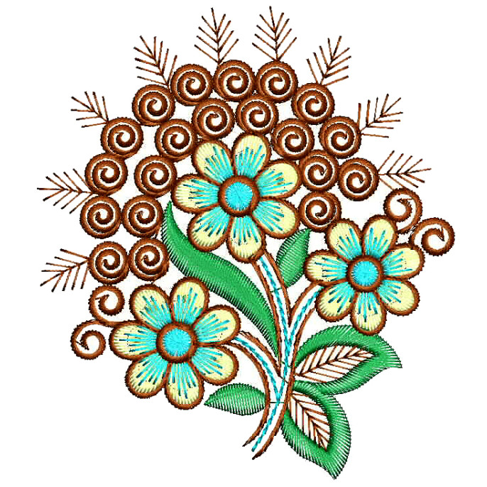 Handkerchief Applique Embroidery Design 25698