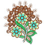 Handkerchief Applique Embroidery Design 25698