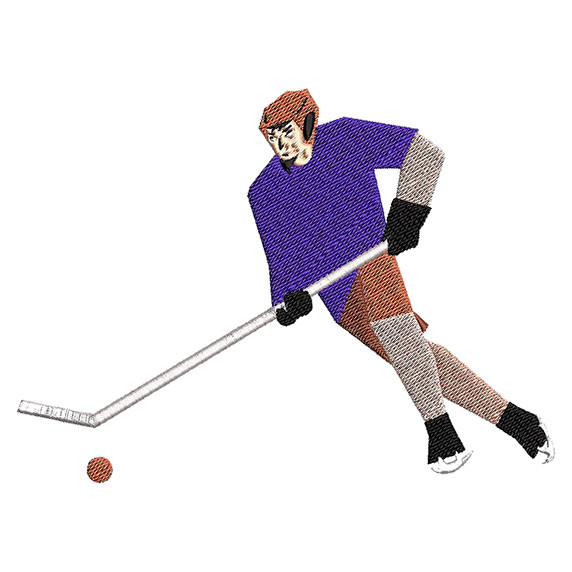 Hockey Embroidery Design