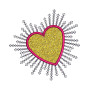 Heart Shape Embroidery Design