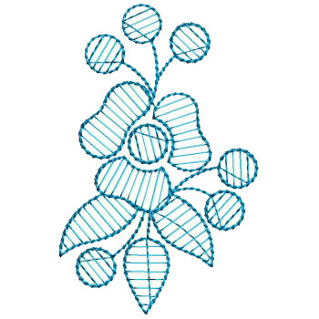 Heritage Flat Embroidery Applique 25989