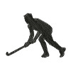 Hockey Player Machine Embroidery Design