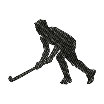 Hockey Player Machine Embroidery Design