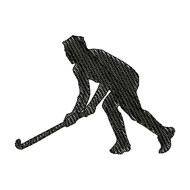 Hockey Player Machine Embroidery Design