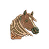 Horse Head Embroidery Design