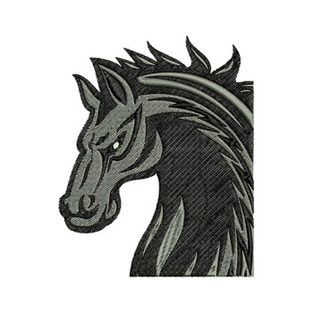 Horse Head Embroidery Design For Jackets
