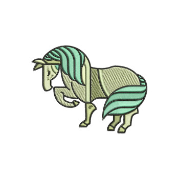 Horse Machine Embroidery Design