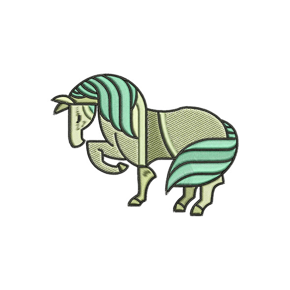 Horse Machine Embroidery Design