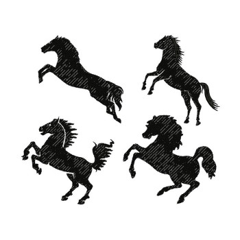 Horse Racing Embroidery Designs