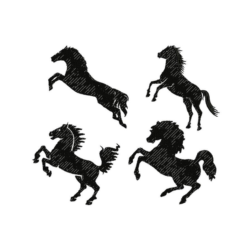 Horse Racing Embroidery Designs