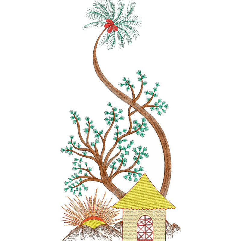 House Embroidery Design