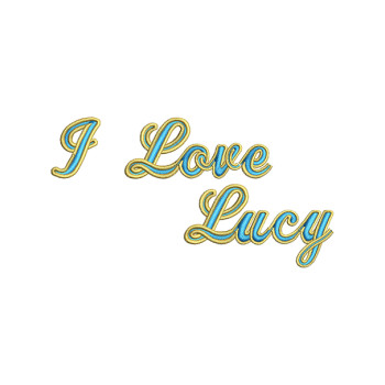 I Love Lucy Embroidery Design