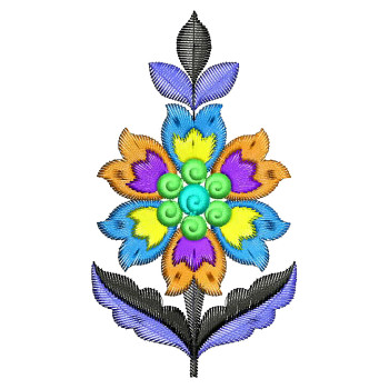 Iceland Fashion Applique Embroidery Design