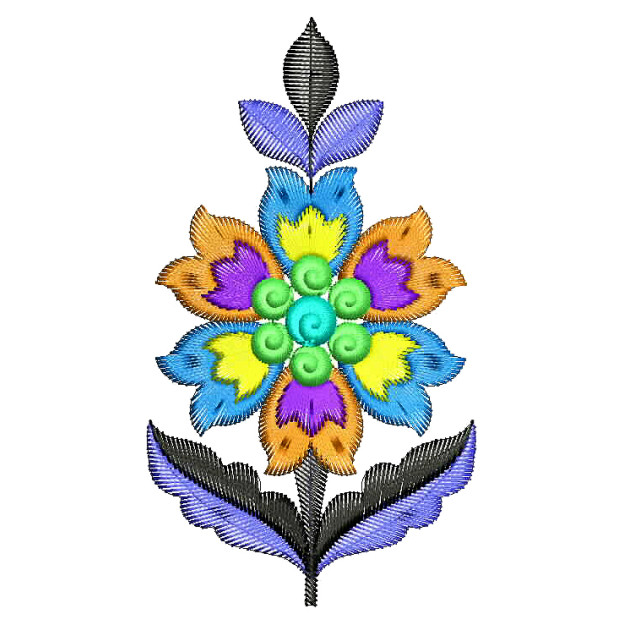 Iceland Fashion Applique Embroidery Design