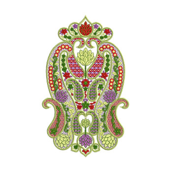 Indian Paisley Applique Embroidery