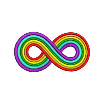 Infinity Autism Embroidery Design