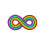Infinity Autism Embroidery Design