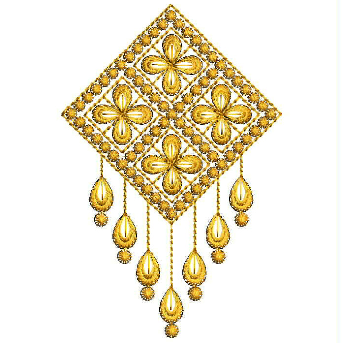 Jumkha Applique Embroidery Design 24866