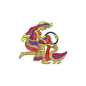 Kalamkari Aciant Embroidery Design