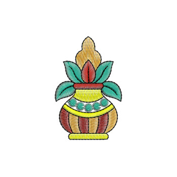 Kalash Embroidery For Ethnic Sleek Handbag