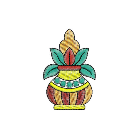 Kalash Embroidery For Ethnic Sleek Handbag