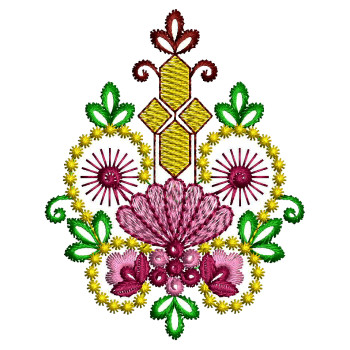 Kashmiri Applique Embroidery Pattern