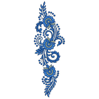 Kurti Applique Embroidery Design 25354