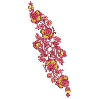 Kurti Applique Embroidery Design 25381