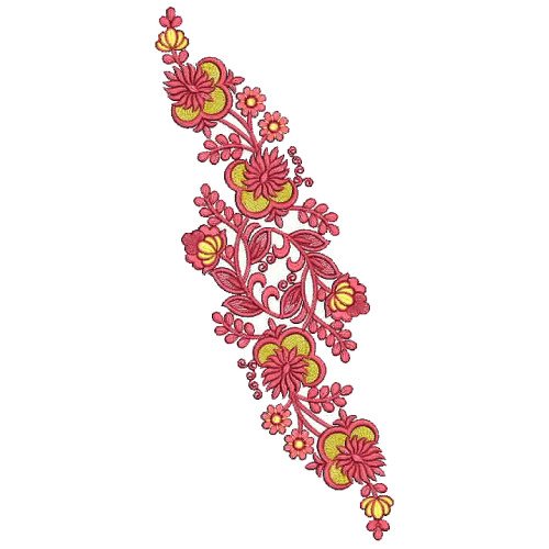 Kurti Applique Embroidery Design 25381