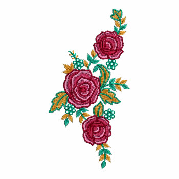 Large Flower Embroidery Patch