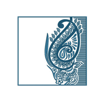  Large Paisley Floral Allover Embroidery Design (Single Color, 38.1cm x 38.1cm)