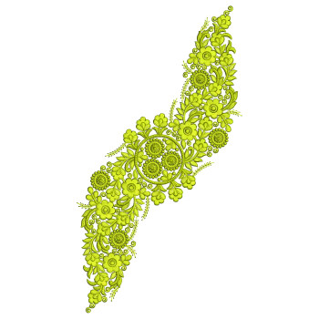 Latest Kurti Applique Embroidery Design 25449