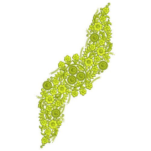 Latest Kurti Applique Embroidery Design 25449