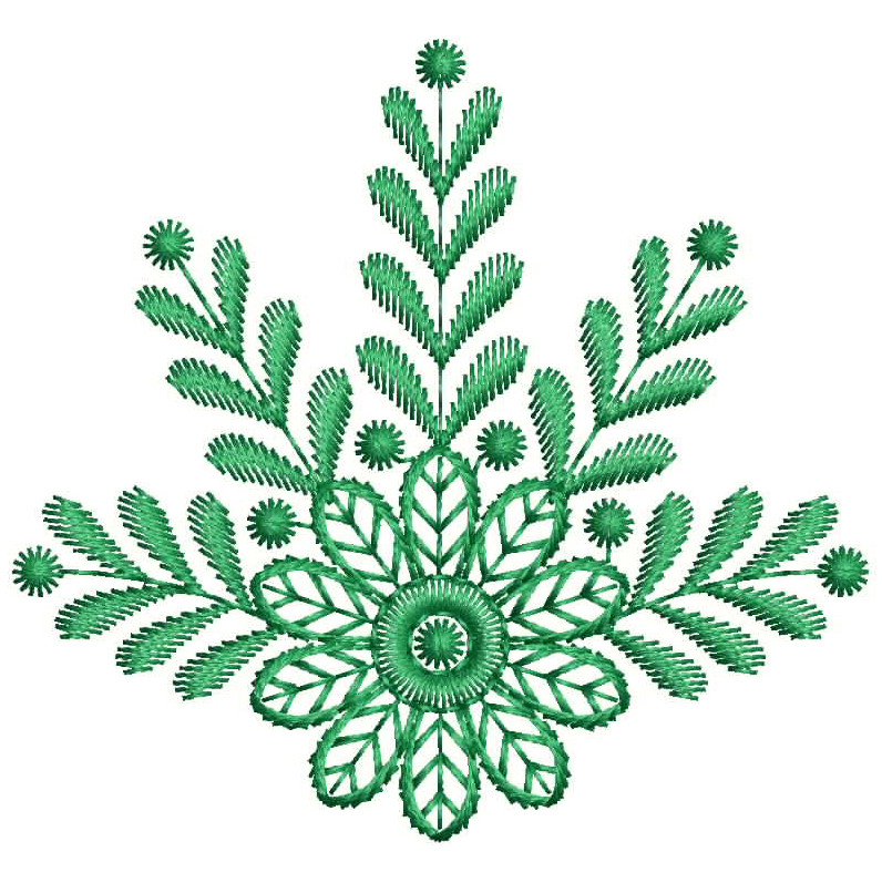 Leaf Stitch Embroidery