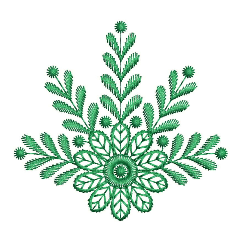 Leaf Stitch Embroidery