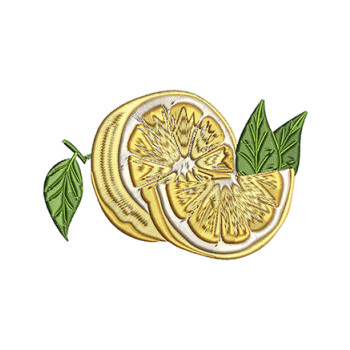 Lemon Embroidery Design