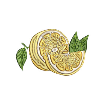 Lemon Embroidery Design