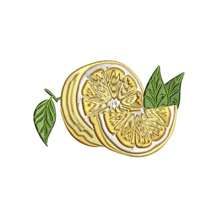 Lemon Embroidery Design